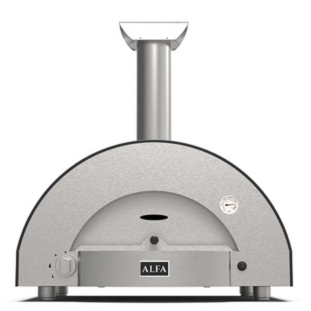 Alfa Classico Φούρνος Υγραερίου 4 Pizze Ardesia Grey χωρίς βάση (FXCL-4P-GGRA)