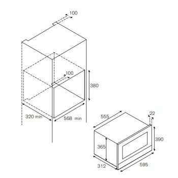 Bertazzoni F38 3 MOD MW S GNE | Φούρνος Μικροκυμάτων με Γκριλ Ηλεκτρικό Bertazzoni F38 3 MOD MW S GNE | Φούρνος Μικροκυμάτων με Γκριλ Ηλεκτρικό