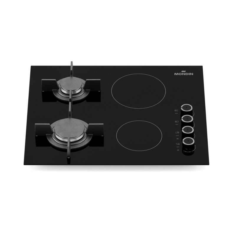 MONDIN VD602BNEV | Εστία Μικτής Τροφοδοσίας | 2 Εστίες Κεραμικές + 2 Αερίου MONDIN VD602BNEV | Εστία Μικτής Τροφοδοσίας | 2 Εστίες Κεραμικές + 2 Αερίου