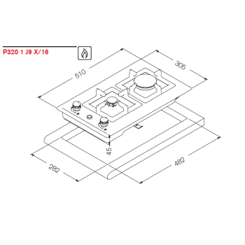La Germania P33 1C LAG X | Μονή Εστία Αερίου