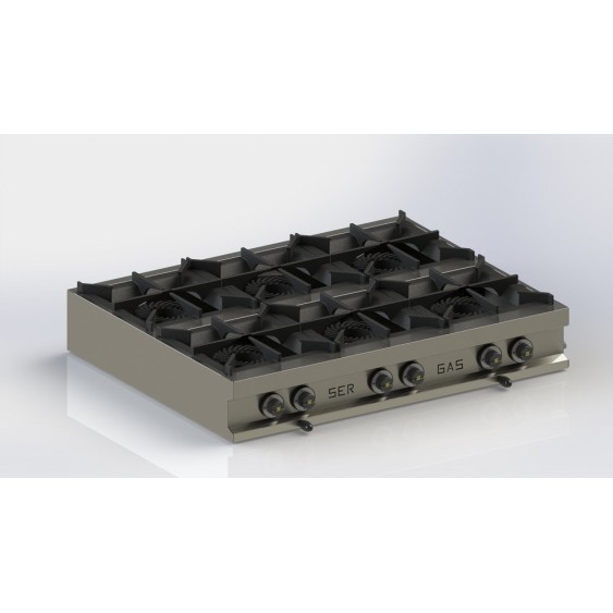 Ser Gas Εστία Υγραερίου FL64 Εξαπλή