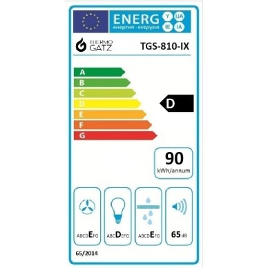 Thermogatz Συρόμενος Απορροφητήρας TGS 810 IX 60 cm
