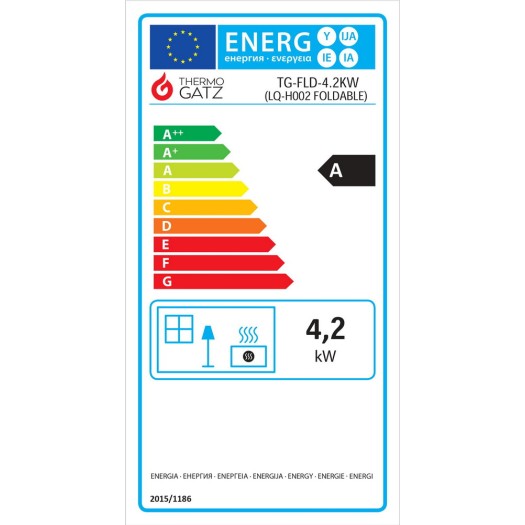 Thermogatz Θερμάστρα Υγραερίου TG-FLD-4.2KW BLACK