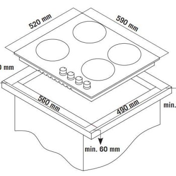 Thermogatz Εστίες Ρεύματος Domino TGC 4604 GL Thermogatz Εστίες Ρεύματος Domino TGC 4604 GL