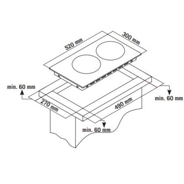 Thermogatz Εστίες Ρεύματος Domino TGC 2301 GL
