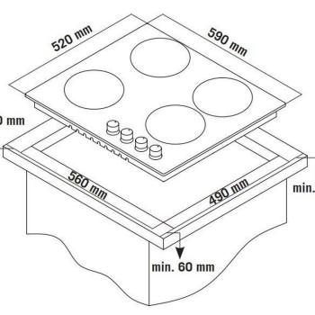 Thermogatz TGC 4460 GL Εστία Αερίου