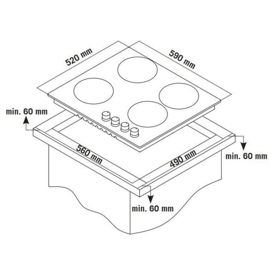 Thermogatz TGC 4460 GL Gas Stove