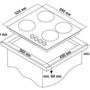 Thermogatz TGS 9533 BEIGE Εστία Αερίου