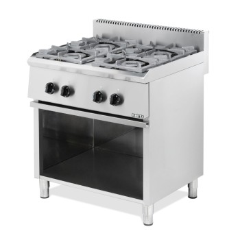 Τετραπλή Εστία Αερίου με ανοικτή βάση 0204ST-M