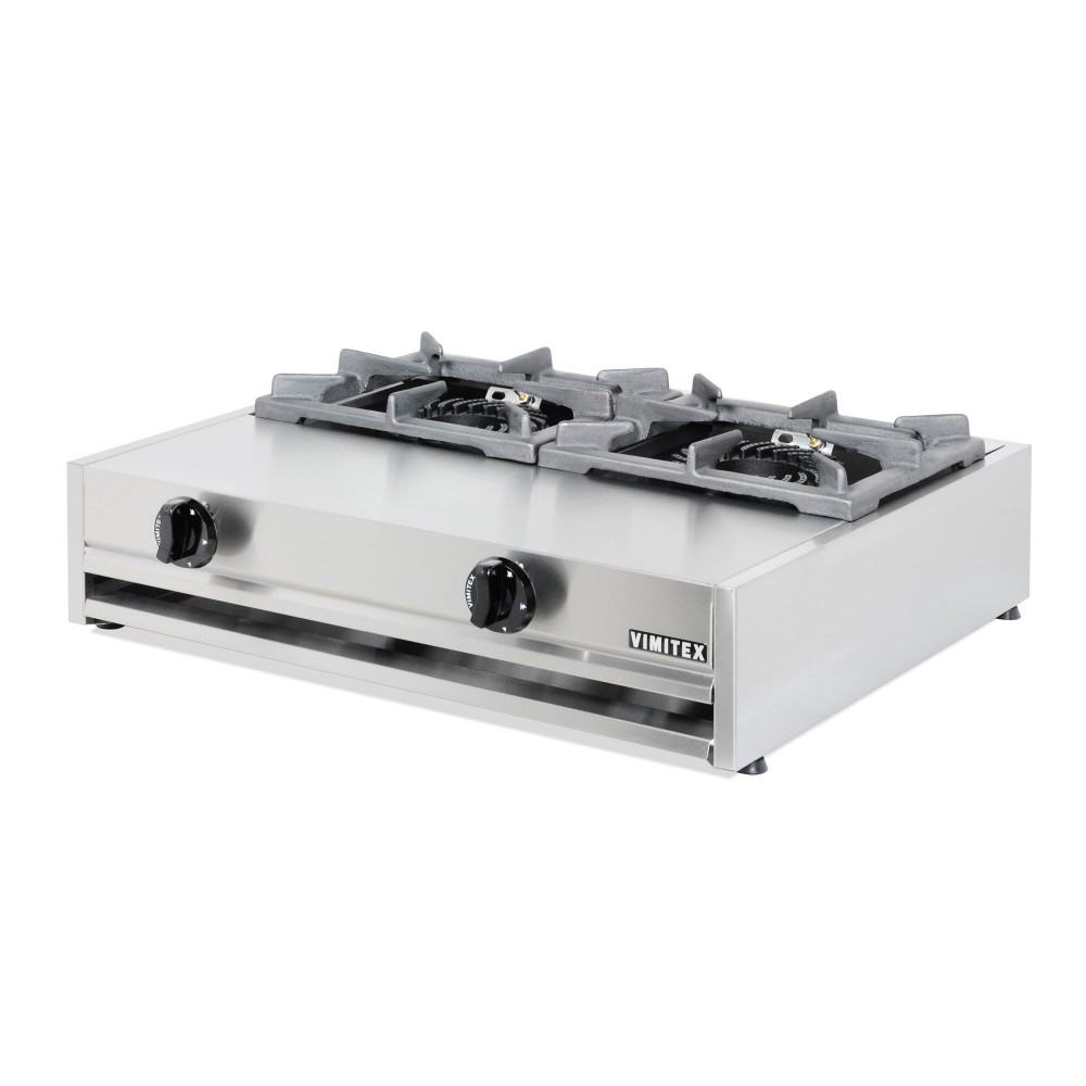 Vimitex Διπλό Φλόγιστρο Αερίου με μαντεμένια σχάρα 302A-M