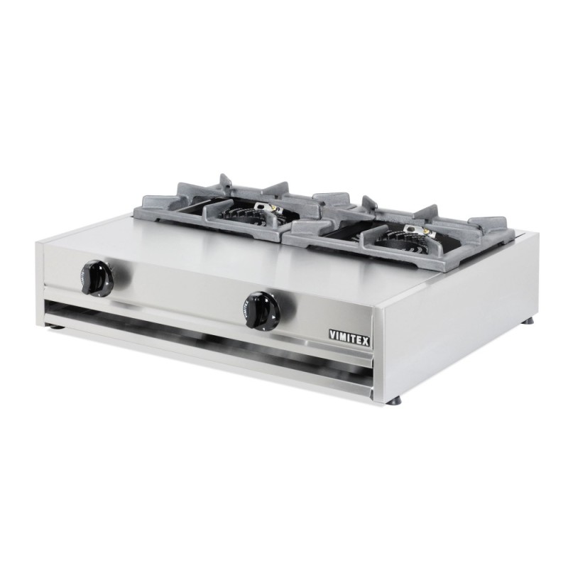 Vimitex Διπλό Φλόγιστρο Αερίου με μαντεμένια σχάρα 302A-M