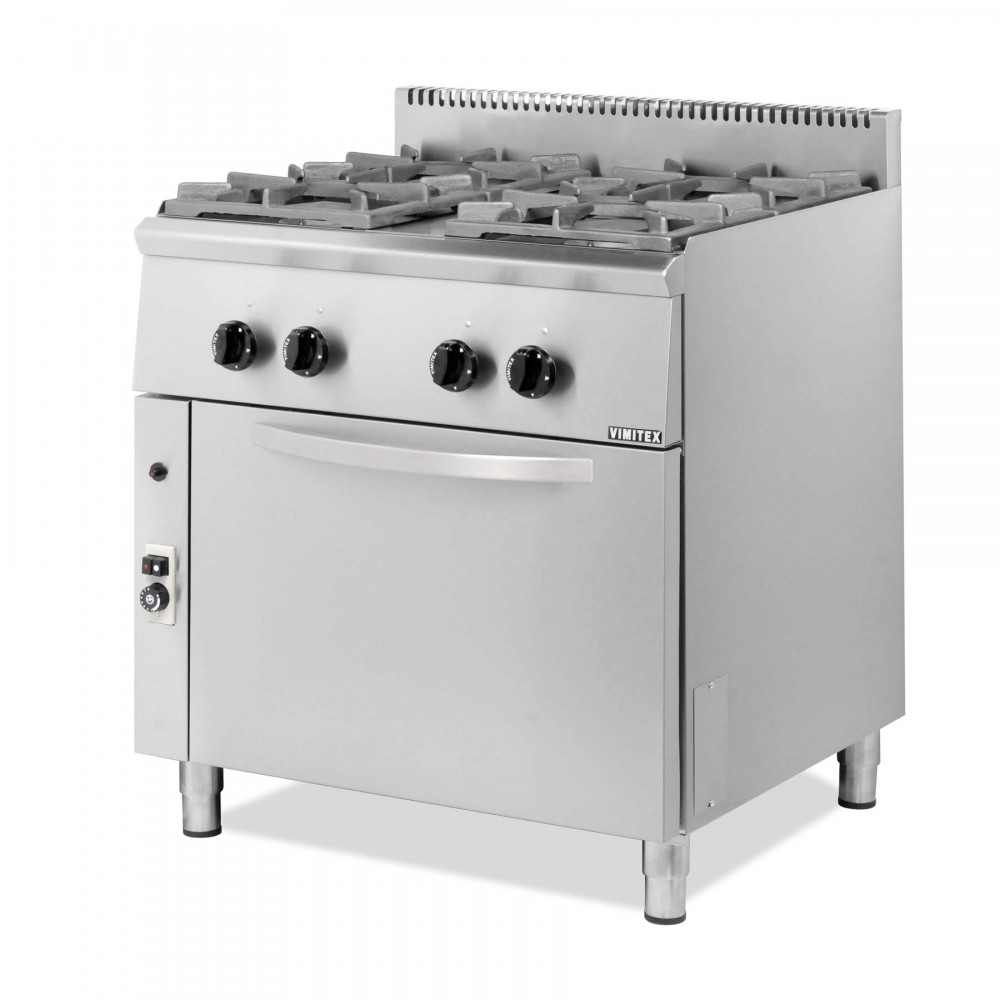 Vimitex Κουζίνα Αερίου 4 Εστιών με Φούρνο 204STVE