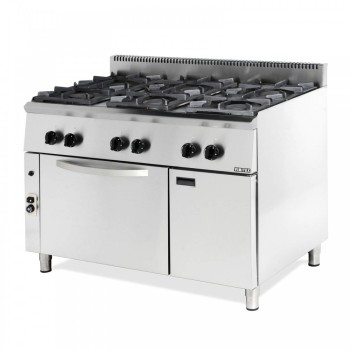 Vimitex Κουζίνα 6 Εστιών με Φούρνο 206STVE Vimitex Κουζίνα 6 Εστιών με Φούρνο 206STVE