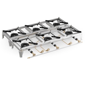 Φλόγιστρο Υγραερίου Εξαπλό GX60 Φ14 INOX