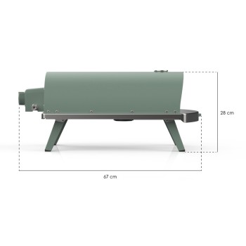 Ziipa Φουρνάκι Υγραερίου Για Πίτσα Piana Eucalyptus