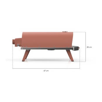Ziipa Φουρνάκι Υγραερίου Για Πίτσα Piana Terracotta Ziipa Φουρνάκι Υγραερίου Για Πίτσα Piana Terracotta