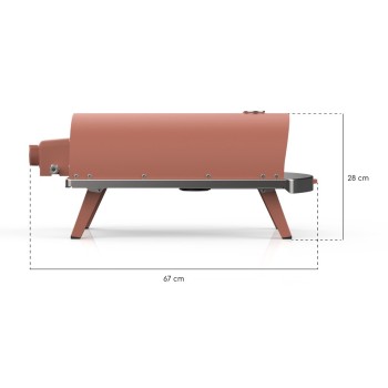 Ziipa Φουρνάκι Υγραερίου Για Πίτσα Piana Terracotta Ziipa Φουρνάκι Υγραερίου Για Πίτσα Piana Terracotta
