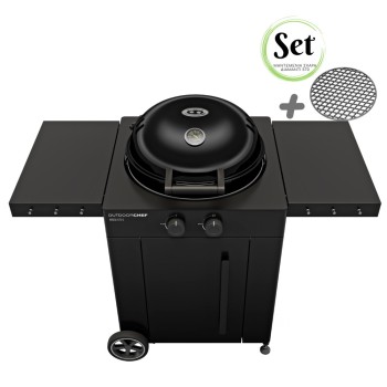Outdoorchef Arosa 570 G Evo Black + Μαντεμένια Σχάρα