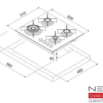 Neox CL604VTIL | Εστίες Αερίου