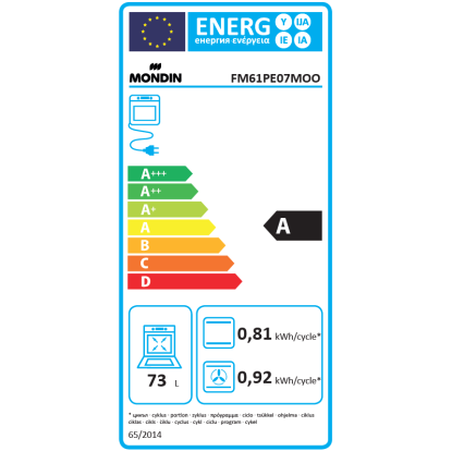 Mondin FM61PE07MOO | Φούρνος Ηλεκτρικός | LINEA SHADE