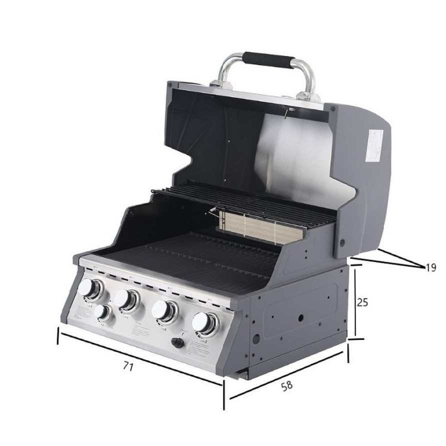 BBQ ΥΓΡΑΕΡΙΟΥ SEMI-PROF TGH-BI-M61 4+1 17,5kW