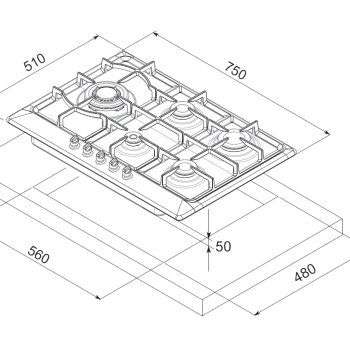 Mondin A0755VPGCAV | ΕΣΤΙΕΣ ΑΕΡΙΟΥ | LINEA MATERA