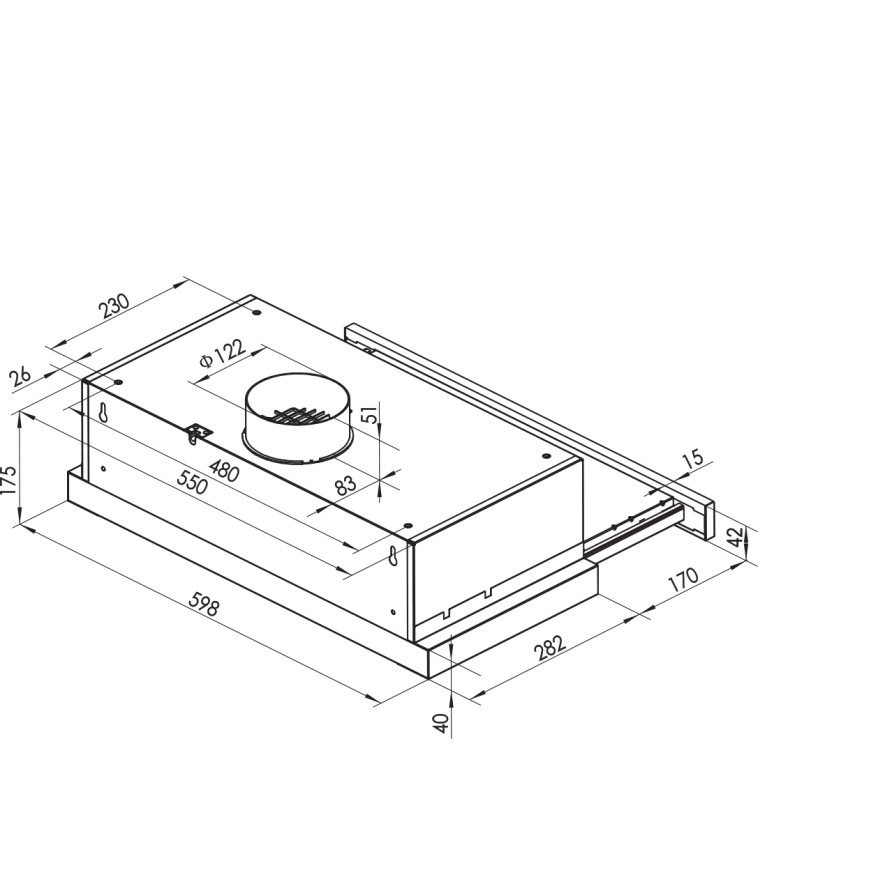 Thermogatz Απορροφητήρας TGC 400CR IX